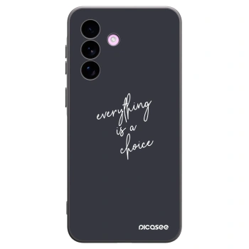 Picasee Μαύρη θήκη σιλικόνης για Samsung Galaxy A57 5G - Everything is a choice