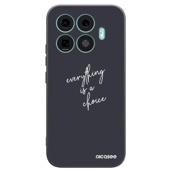 Picasee Μαύρη θήκη σιλικόνης για Xiaomi 17T - Everything is a choice