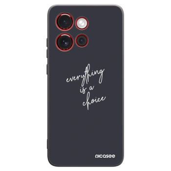 Picasee Μαύρη θήκη σιλικόνης για Motorola Edge 60 Neo 5G - Everything is a choice