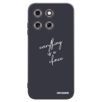 Picasee Μαύρη θήκη σιλικόνης για Motorola Moto G77 - Everything is a choice