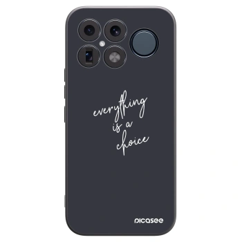 Picasee Μαύρη θήκη σιλικόνης για Xiaomi Poco F8 Ultra - Everything is a choice