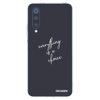 Picasee διαφανής θήκη σιλικόνης Xiaomi Mi 9 SE - Everything is a choice