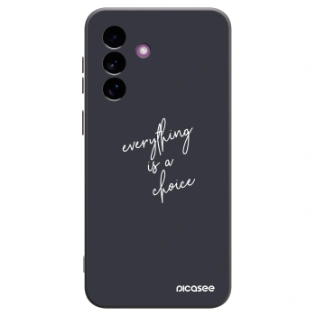 Picasee Μαύρη θήκη σιλικόνης για Samsung Galaxy A37 - Everything is a choice