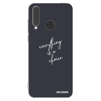 Picasee διαφανής θήκη σιλικόνης Honor 20 Lite - Everything is a choice