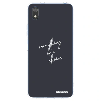 Picasee διαφανής θήκη σιλικόνης Xiaomi Redmi 7A - Everything is a choice