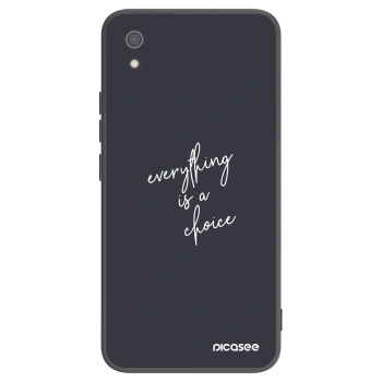 Picasee Μαύρη θήκη σιλικόνης για Xiaomi Redmi 7A - Everything is a choice