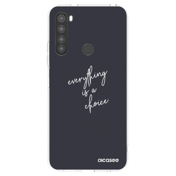 Picasee διαφανής θήκη σιλικόνης Xiaomi Redmi Note 8 - Everything is a choice