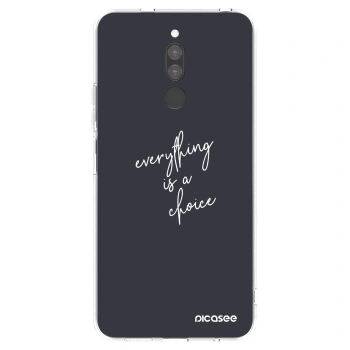 Picasee διαφανής θήκη σιλικόνης Xiaomi Redmi 8 - Everything is a choice