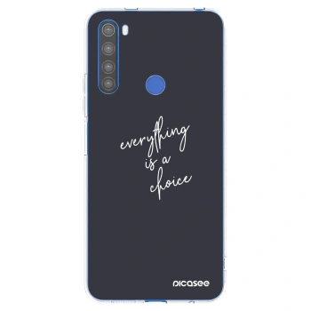 Picasee διαφανής θήκη σιλικόνης Xiaomi Redmi Note 8T - Everything is a choice