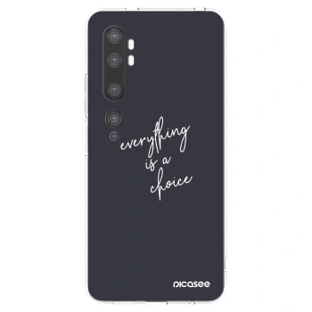 Picasee διαφανής θήκη σιλικόνης Xiaomi Mi Note 10 (Pro) - Everything is a choice