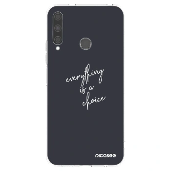 Picasee διαφανής θήκη σιλικόνης Huawei P40 Lite E - Everything is a choice