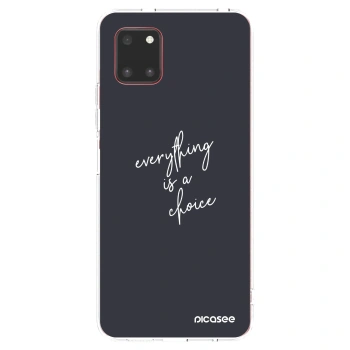 Picasee διαφανής θήκη σιλικόνης Samsung Galaxy Note 10 Lite N770F - Everything is a choice