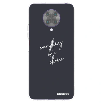 Picasee διαφανής θήκη σιλικόνης Xiaomi Poco F2 Pro - Everything is a choice