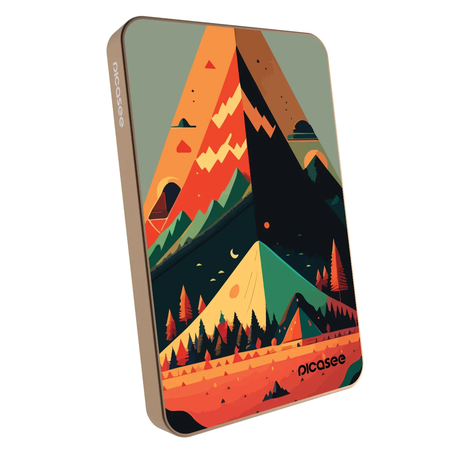 Picasee Powerbank με MagSafe 5 000 mAh Χρυσαφένιος - Oregon