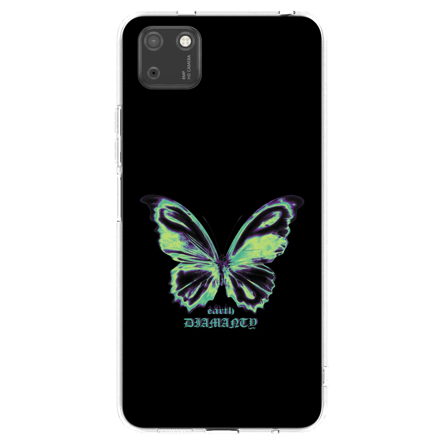 Picasee διαφανής θήκη σιλικόνης Huawei Y5P - Diamanty Blue