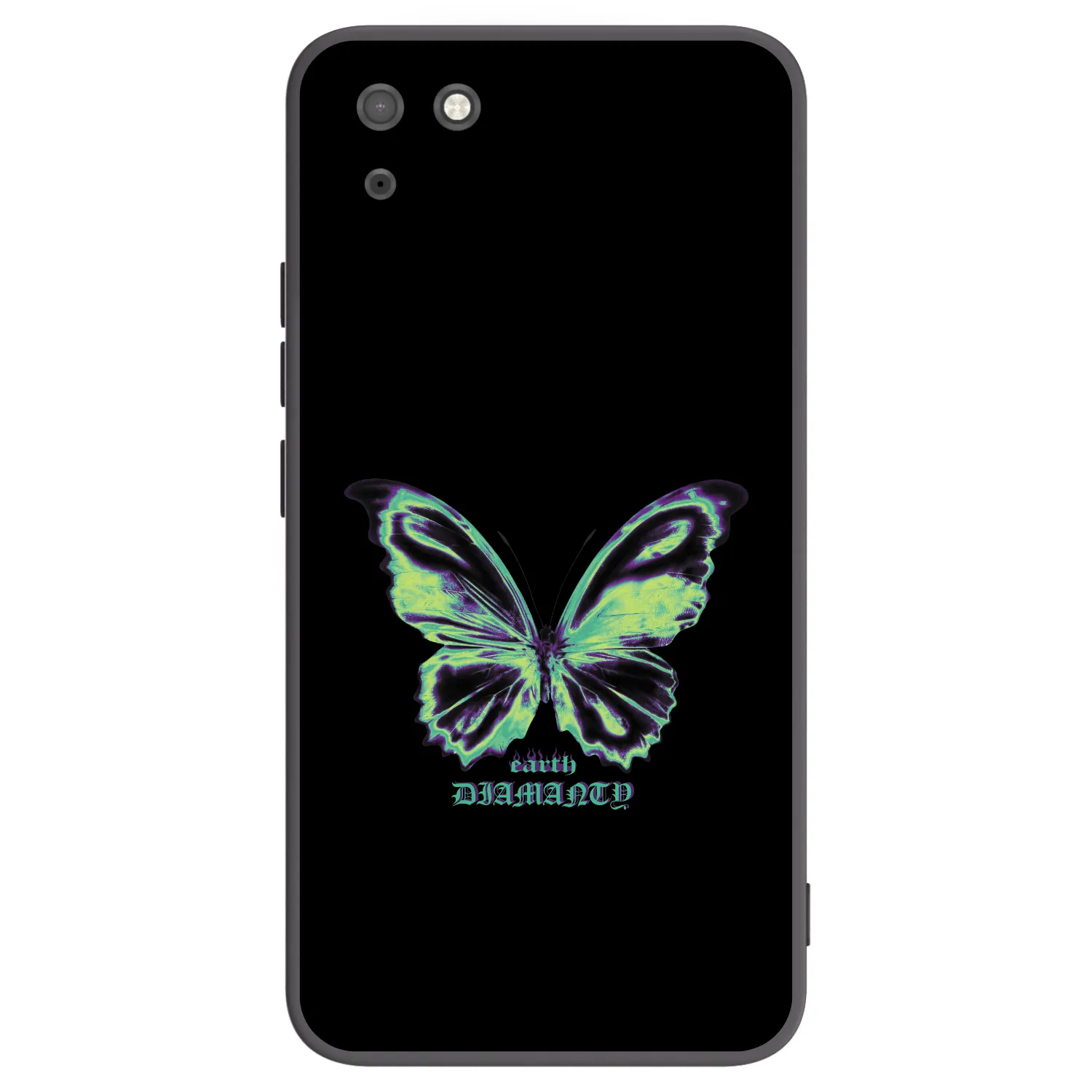 Picasee Μαύρη θήκη σιλικόνης για Huawei Y5P - Diamanty Blue