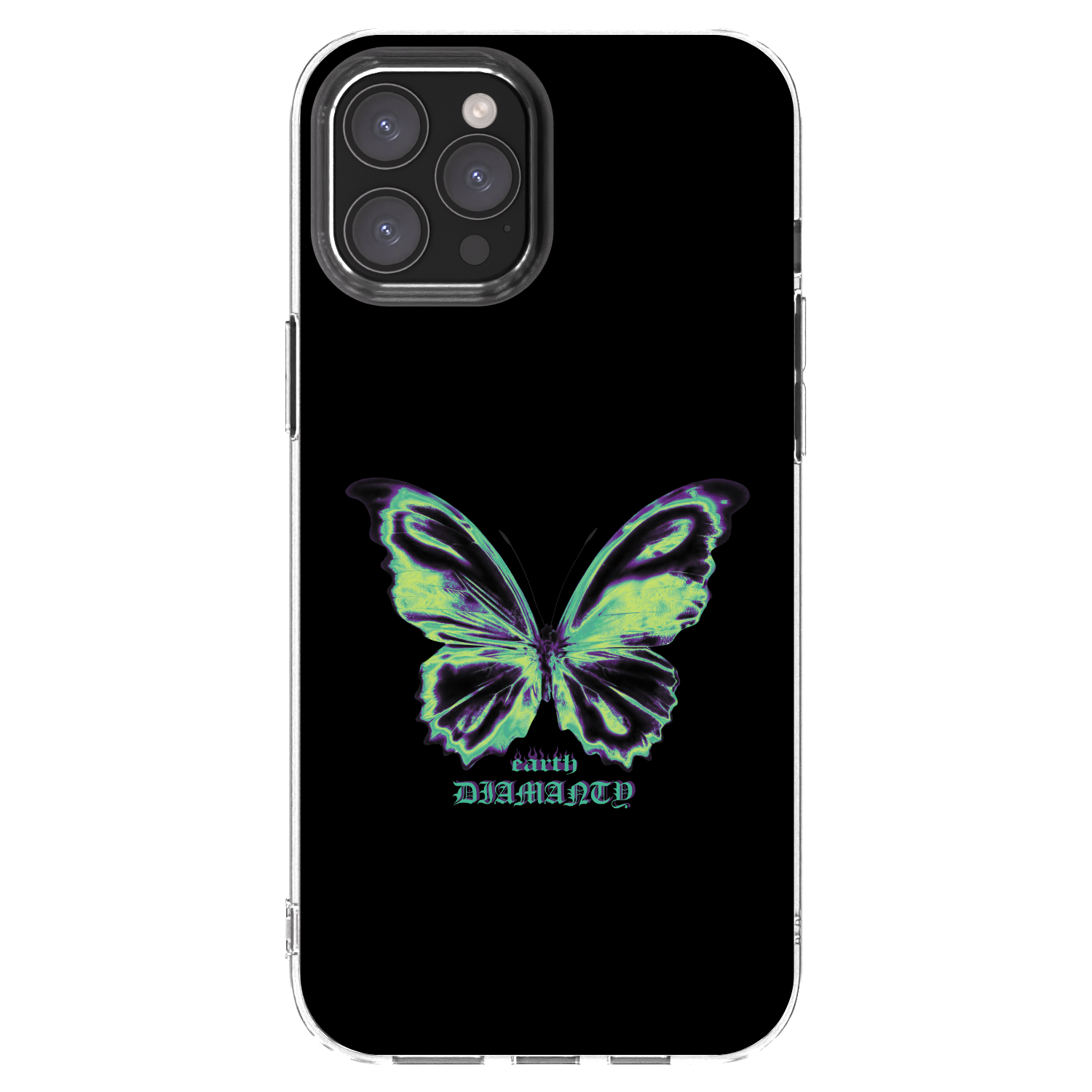 Picasee διαφανής θήκη σιλικόνης Apple iPhone 12 Pro Max - Diamanty Blue