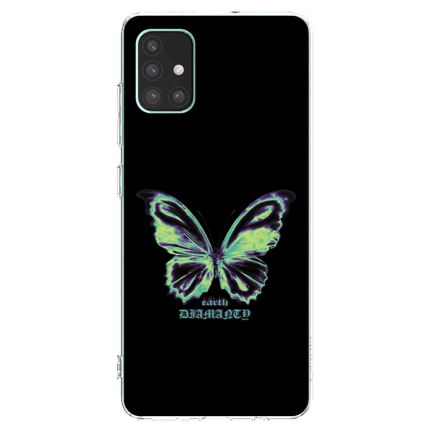 Picasee διαφανής θήκη σιλικόνης Samsung Galaxy M51 M515F - Diamanty Blue