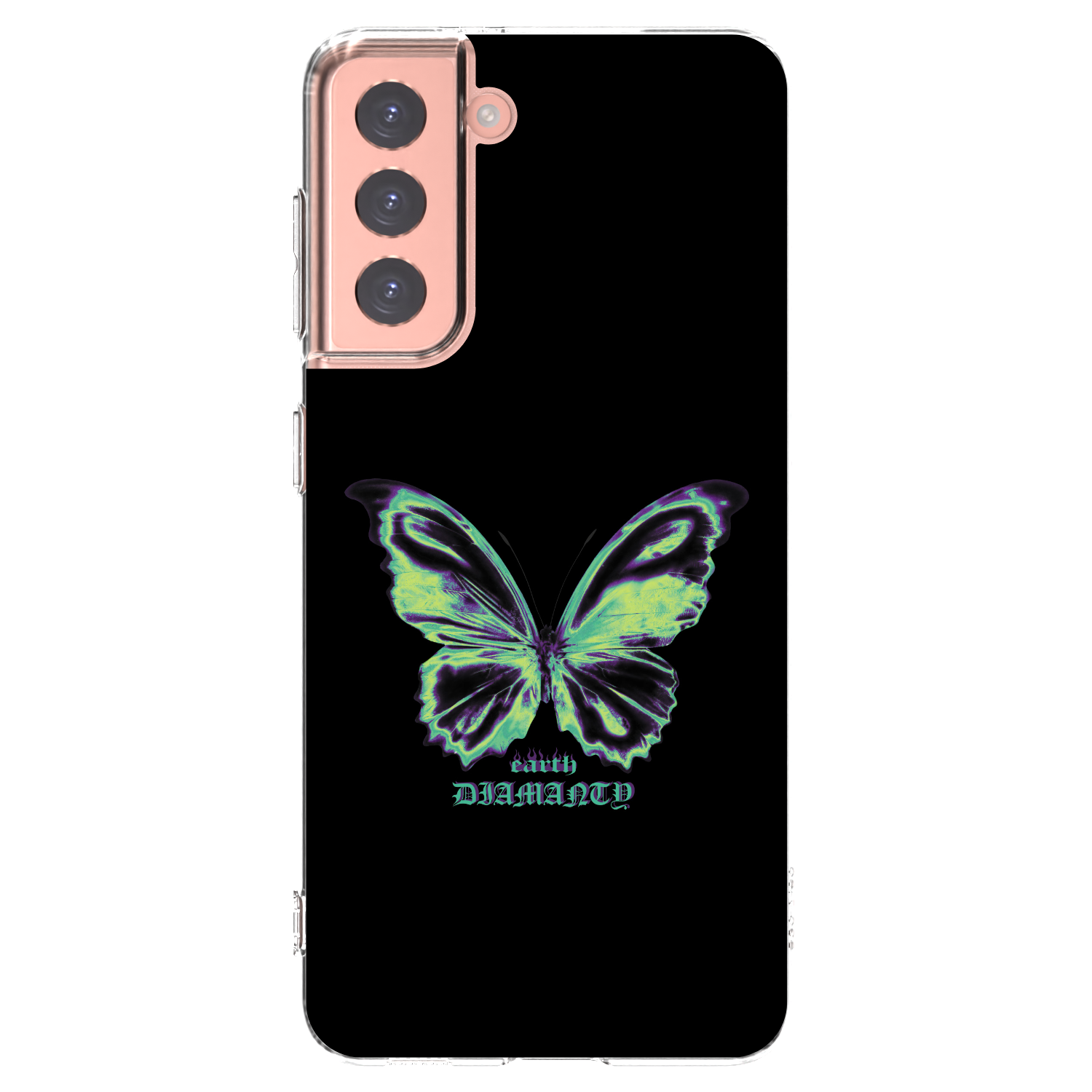 Picasee διαφανής θήκη σιλικόνης Samsung Galaxy S21 5G G991B - Diamanty Blue