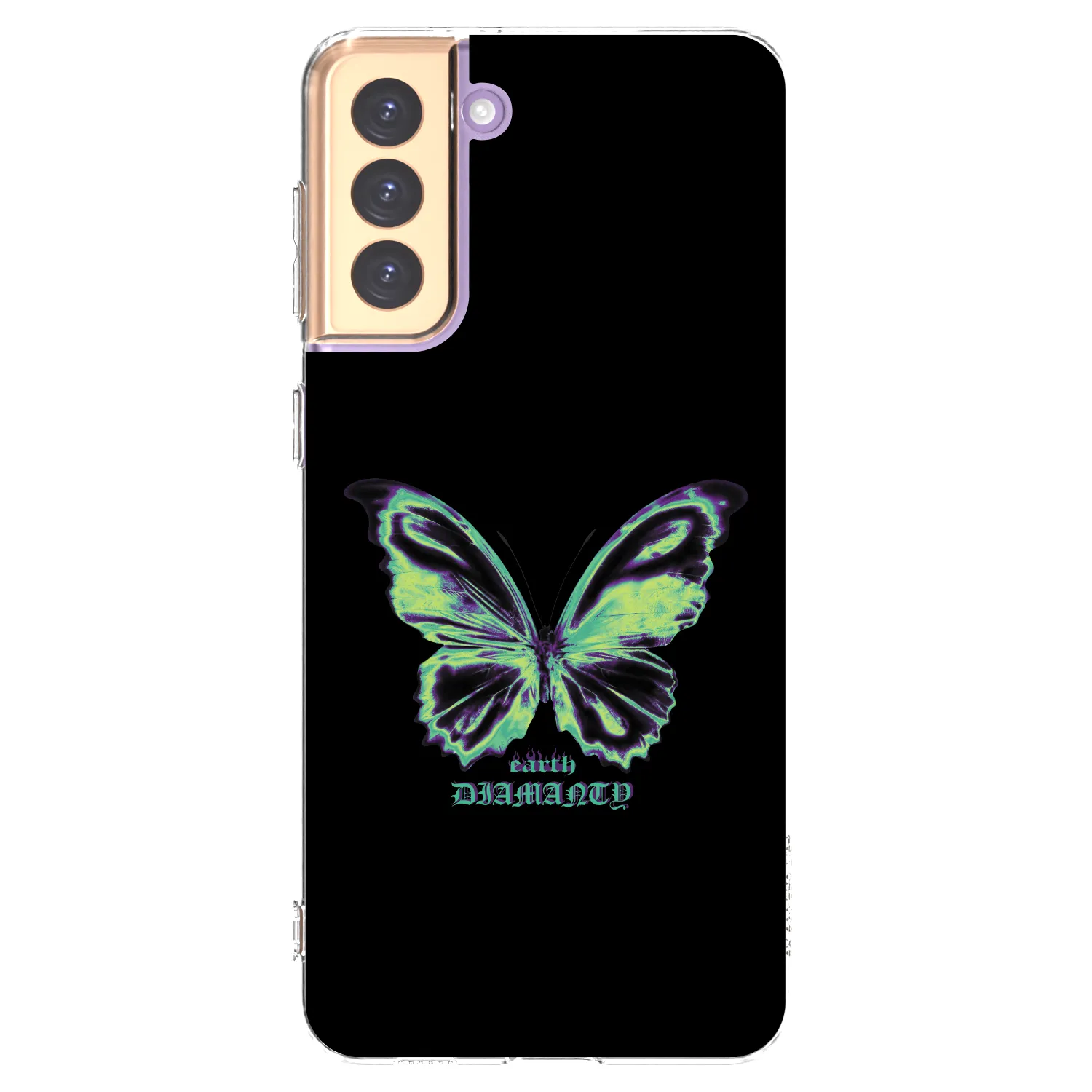 Picasee διαφανής θήκη σιλικόνης Samsung Galaxy S21+ 5G G996F - Diamanty Blue