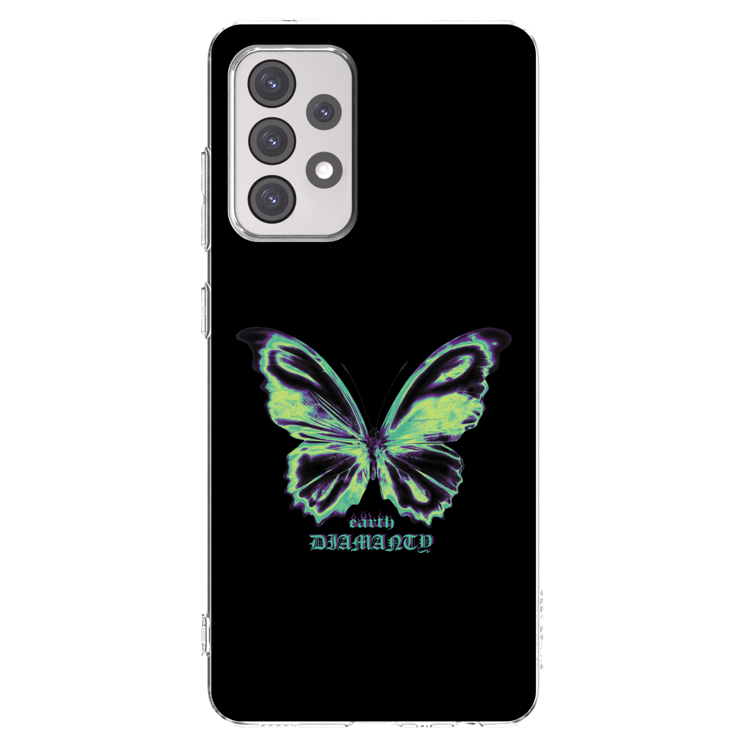 Picasee διαφανής θήκη σιλικόνης Samsung Galaxy A52 5G A525F - Diamanty Blue