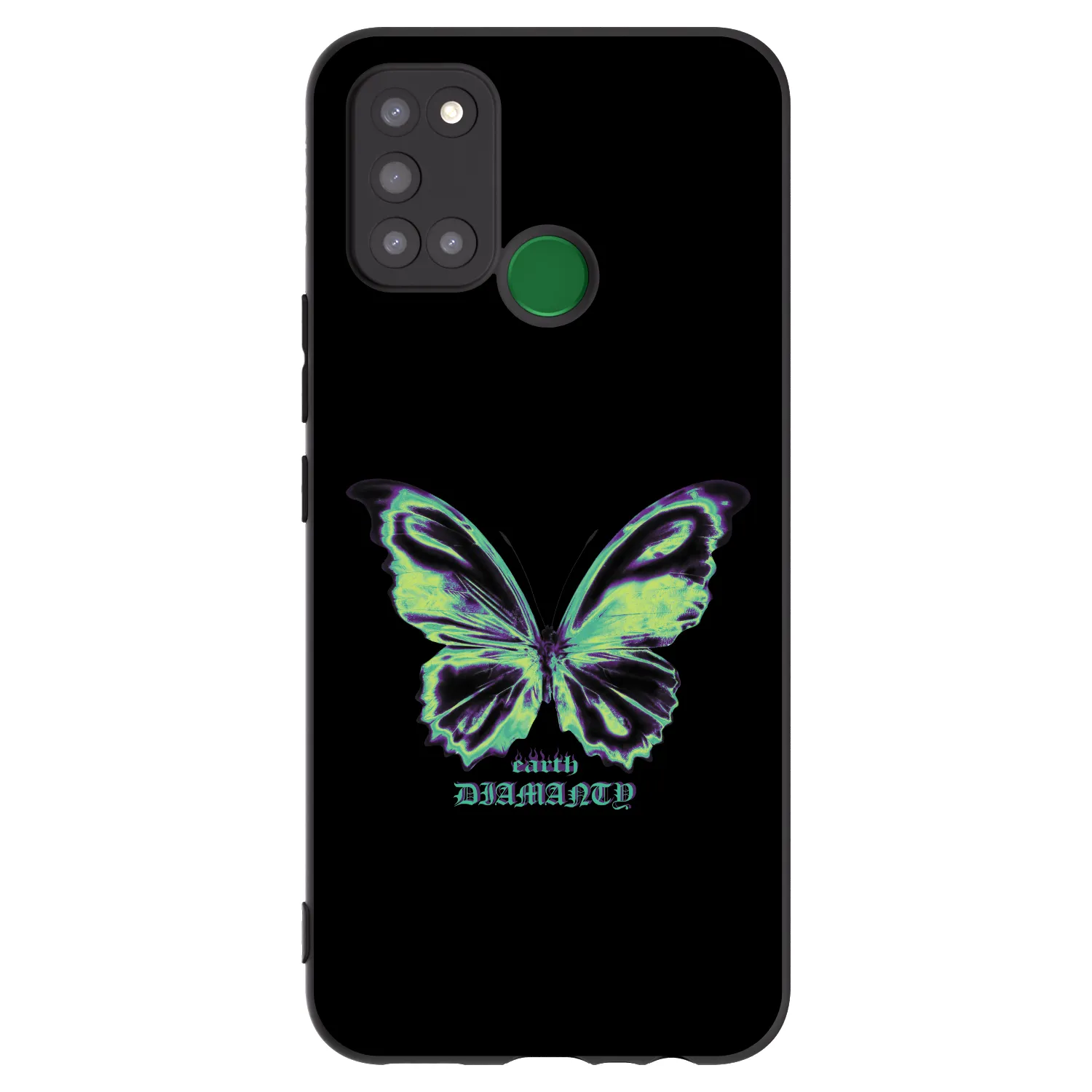 Picasee Μαύρη θήκη σιλικόνης για Realme 7i - Diamanty Blue