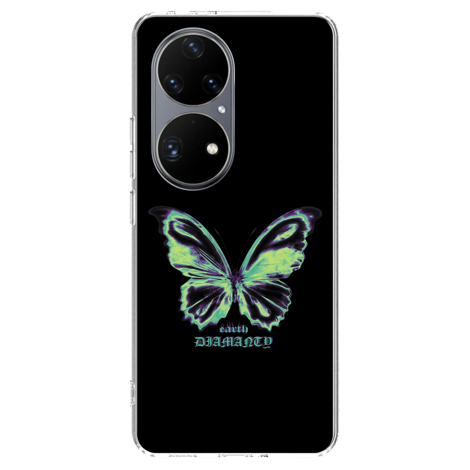 Picasee διαφανής θήκη σιλικόνης Huawei P50 - Diamanty Blue