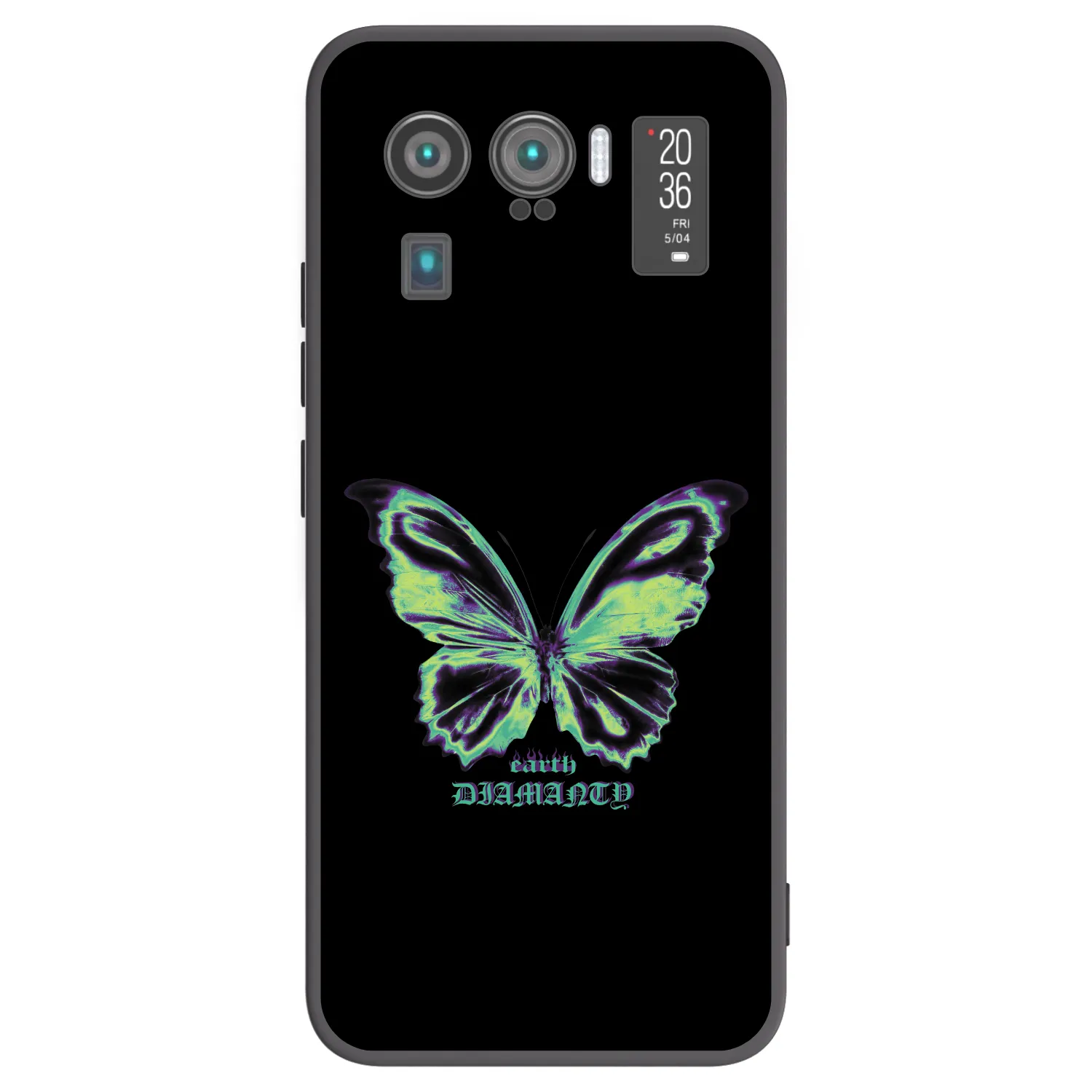 Picasee Μαύρη θήκη σιλικόνης για Xiaomi Mi 11 Ultra - Diamanty Blue