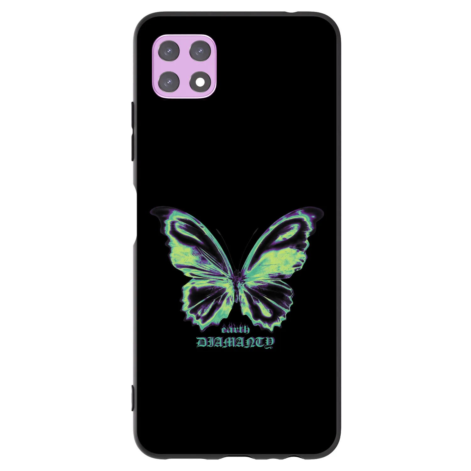 Picasee Μαύρη θήκη σιλικόνης για Samsung Galaxy A22 A226B 5G - Diamanty Blue