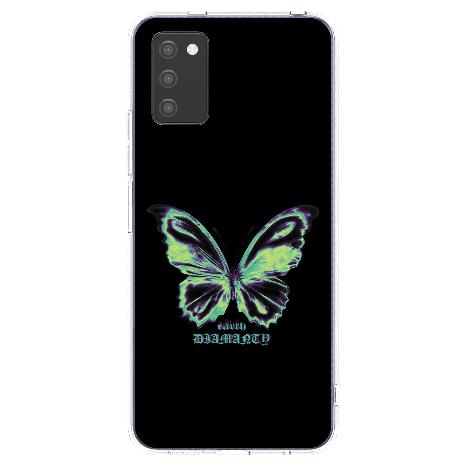 Picasee διαφανής θήκη σιλικόνης Samsung Galaxy A02s A025G - Diamanty Blue