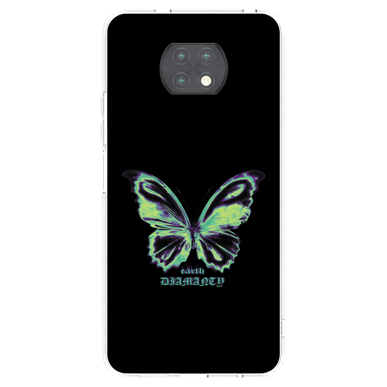 Picasee διαφανής θήκη σιλικόνης Xiaomi Redmi Note 9T - Diamanty Blue