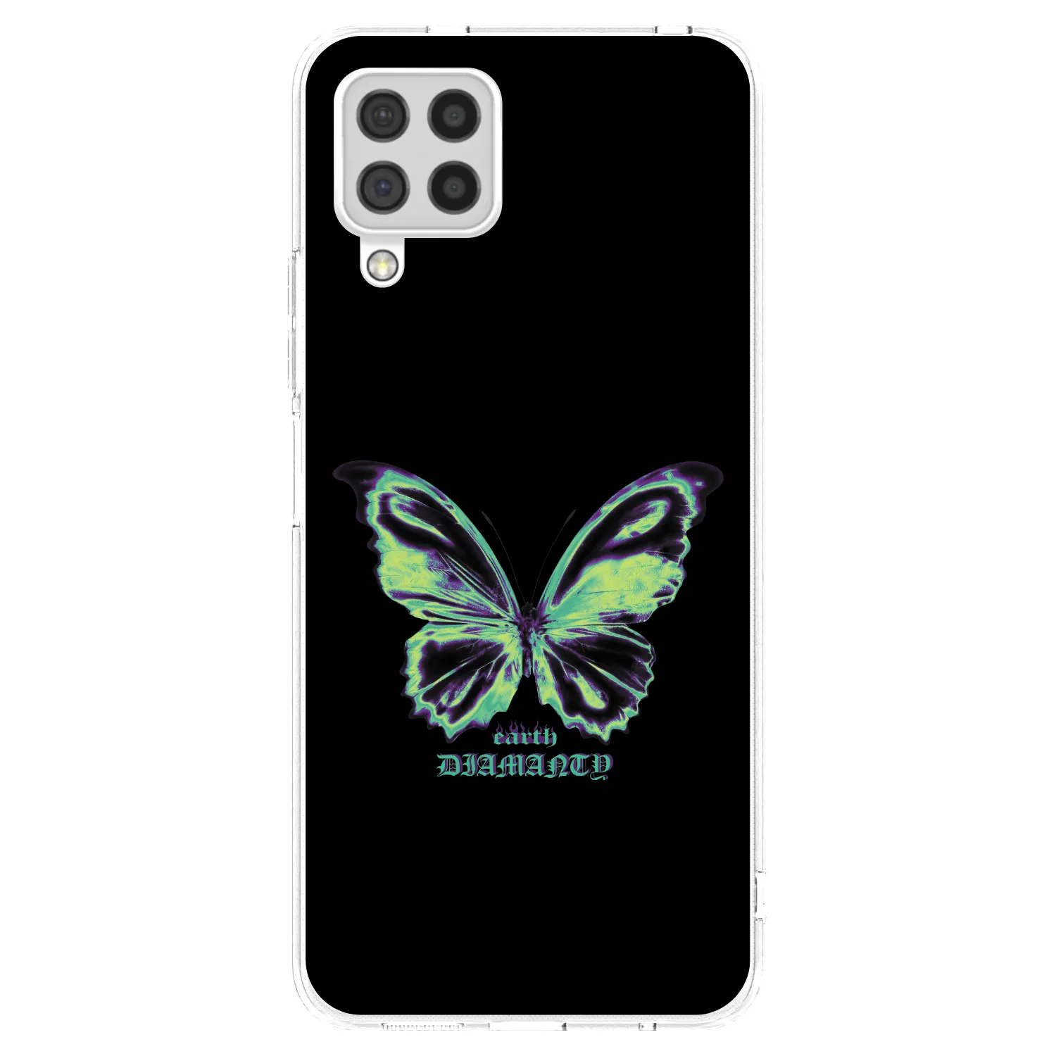 Picasee διαφανής θήκη σιλικόνης Samsung Galaxy A22 A225F 4G - Diamanty Blue