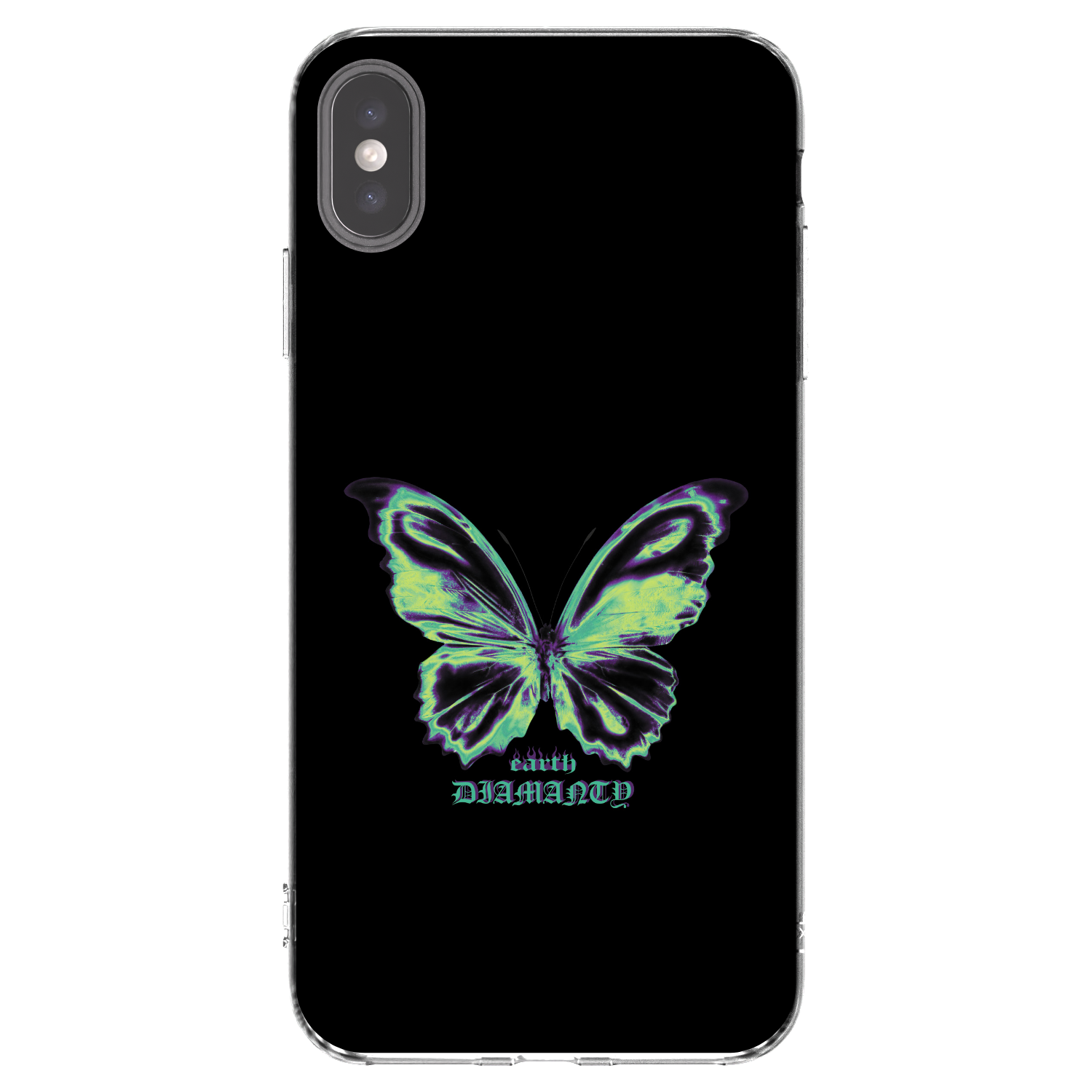 Picasee διαφανής θήκη σιλικόνης Apple iPhone XS Max - Diamanty Blue