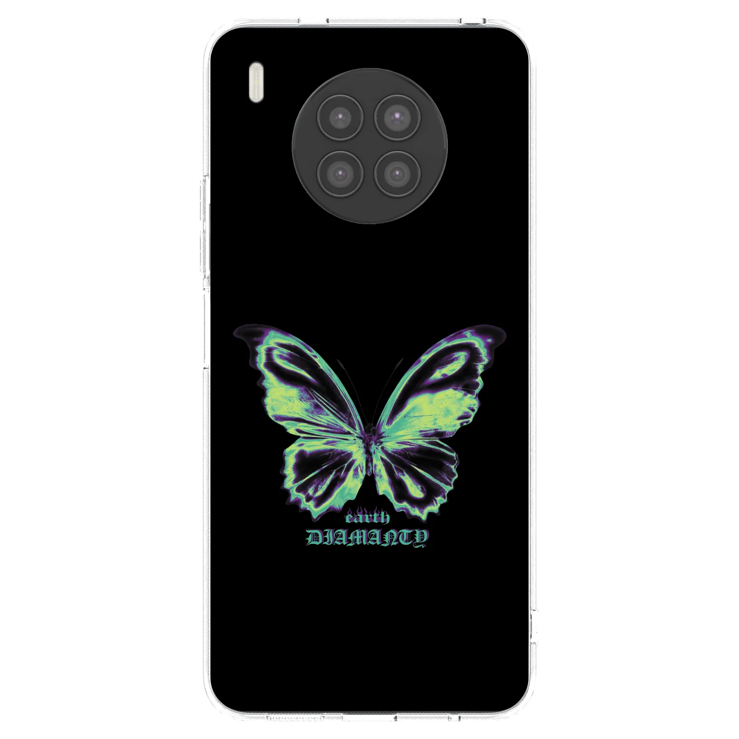 Picasee διαφανής θήκη σιλικόνης Huawei Nova 8i - Diamanty Blue