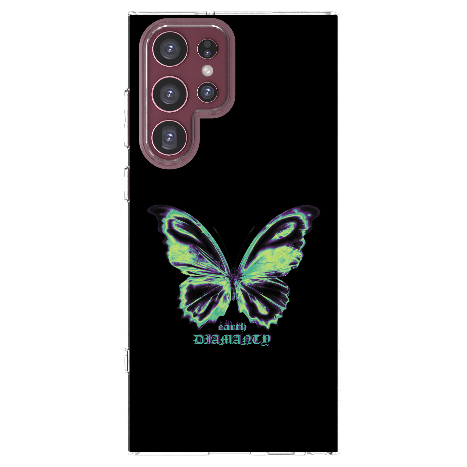 Picasee διαφανής θήκη σιλικόνης Samsung Galaxy S22 Ultra 5G - Diamanty Blue