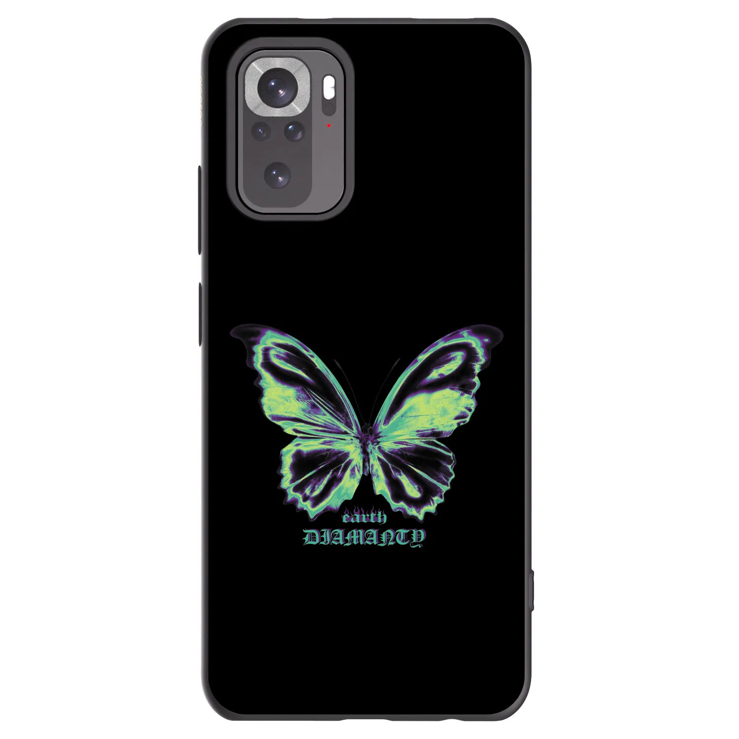 Picasee Μαύρη θήκη σιλικόνης για Xiaomi Redmi Note 11S 4G - Diamanty Blue