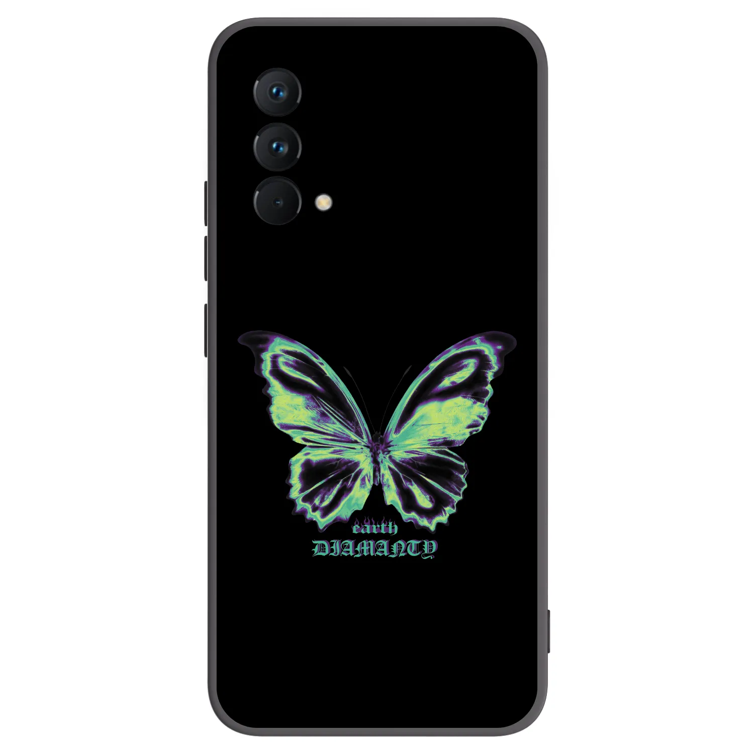 Picasee Μαύρη θήκη σιλικόνης για Realme GT Master Edition 5G - Diamanty Blue