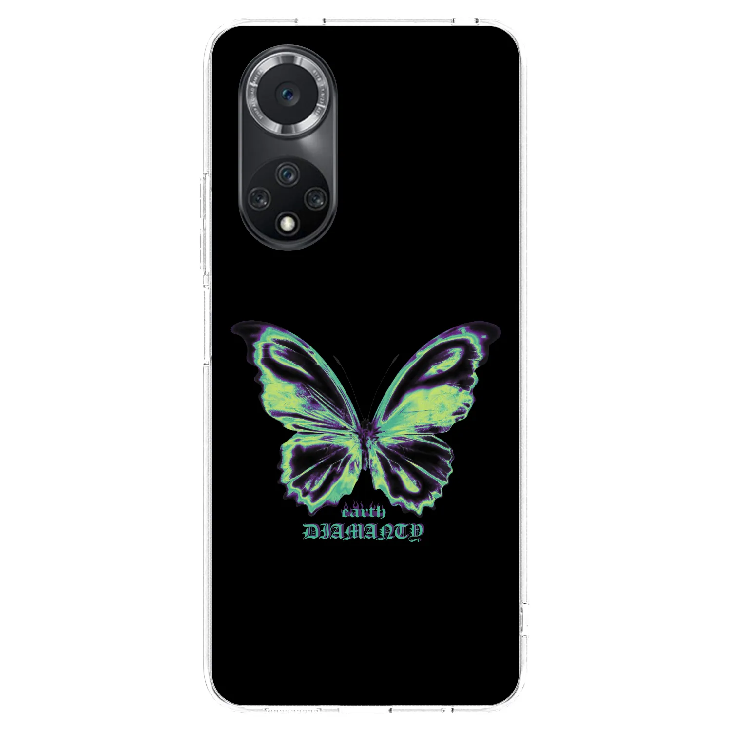 Picasee διαφανής θήκη σιλικόνης Huawei Nova 9 SE - Diamanty Blue