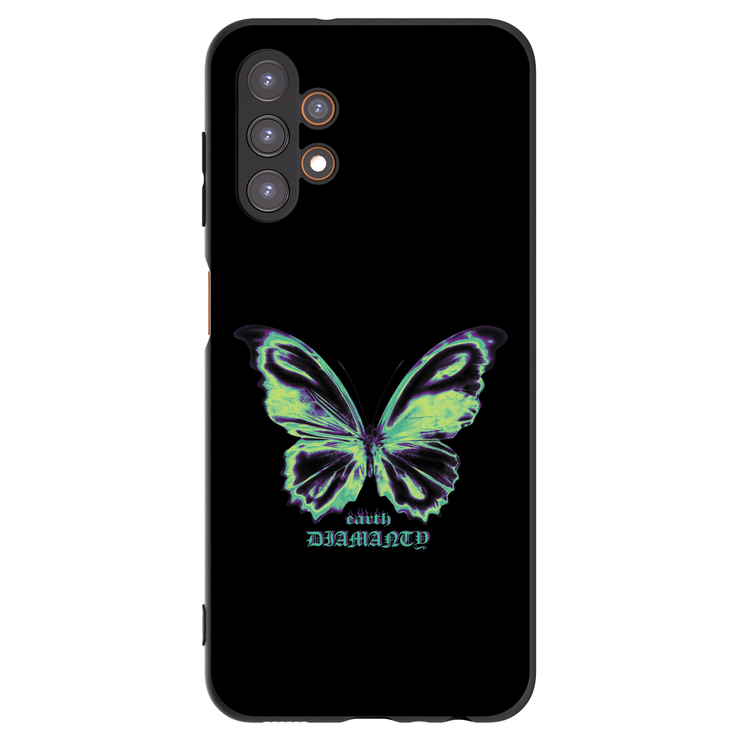 Picasee Μαύρη θήκη σιλικόνης για Samsung Galaxy A13 4G A135 - Diamanty Blue
