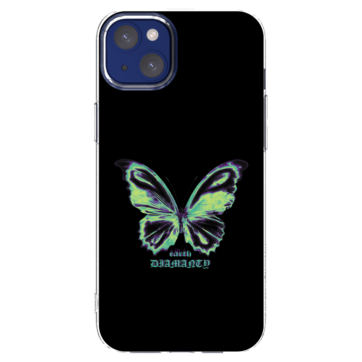 Picasee διαφανής θήκη σιλικόνης Apple iPhone 14 Plus - Diamanty Blue