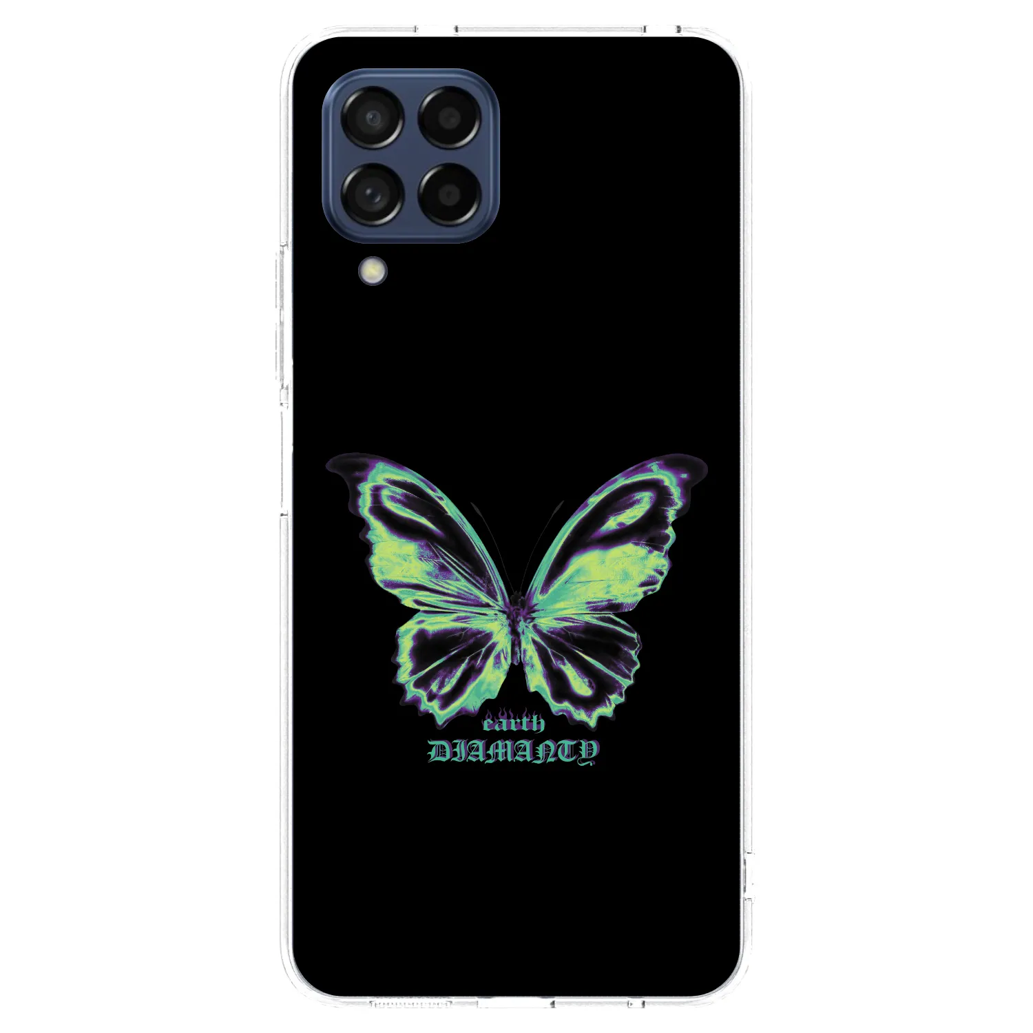 Picasee διαφανής θήκη σιλικόνης Samsung Galaxy M53 5G - Diamanty Blue