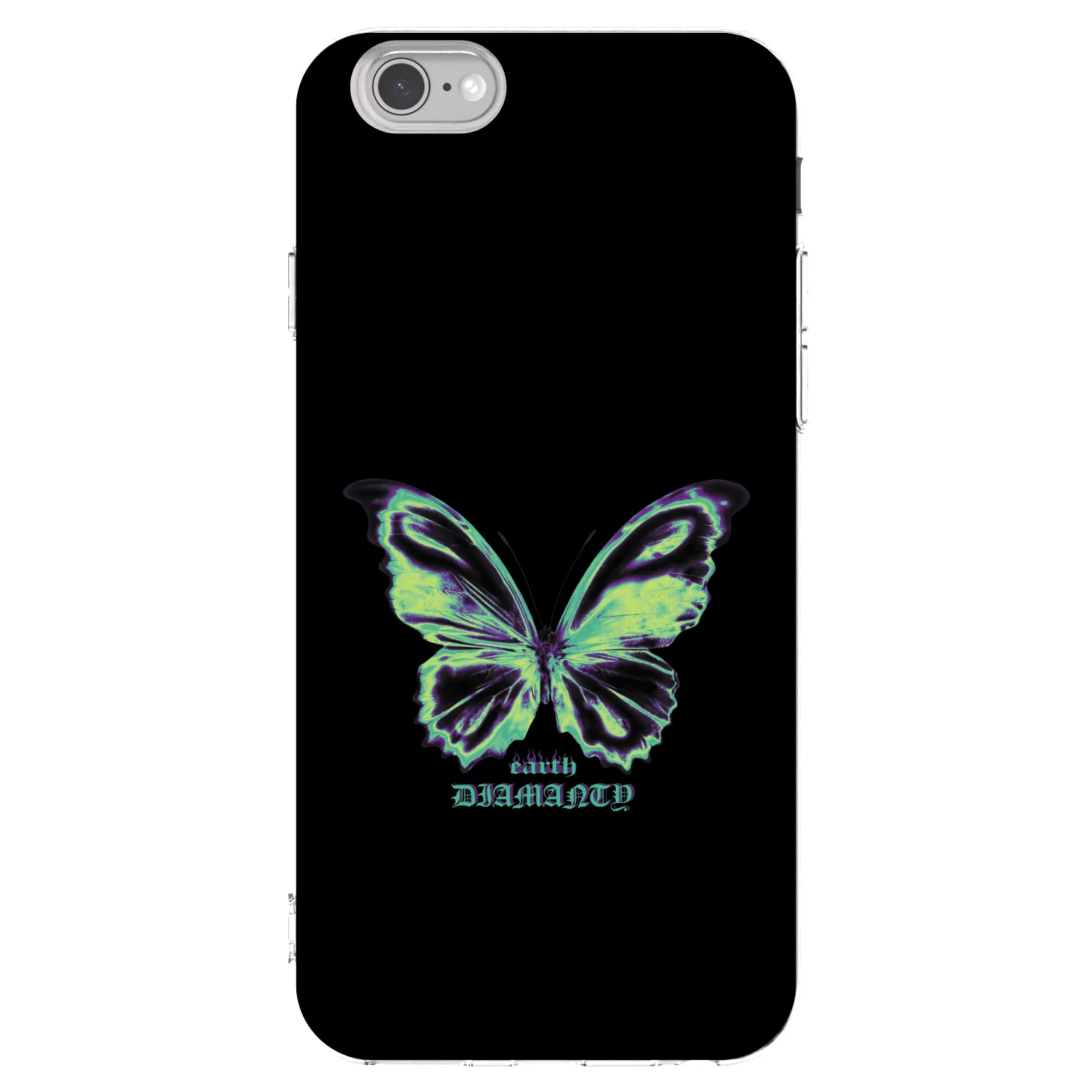 Picasee διαφανής θήκη σιλικόνης Apple iPhone 6/6S - Diamanty Blue