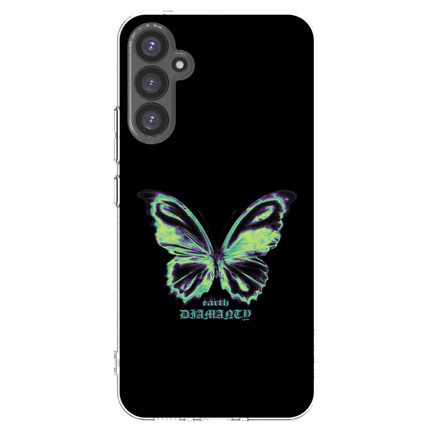 Picasee διαφανής θήκη σιλικόνης Samsung Galaxy A34 5G A346B - Diamanty Blue