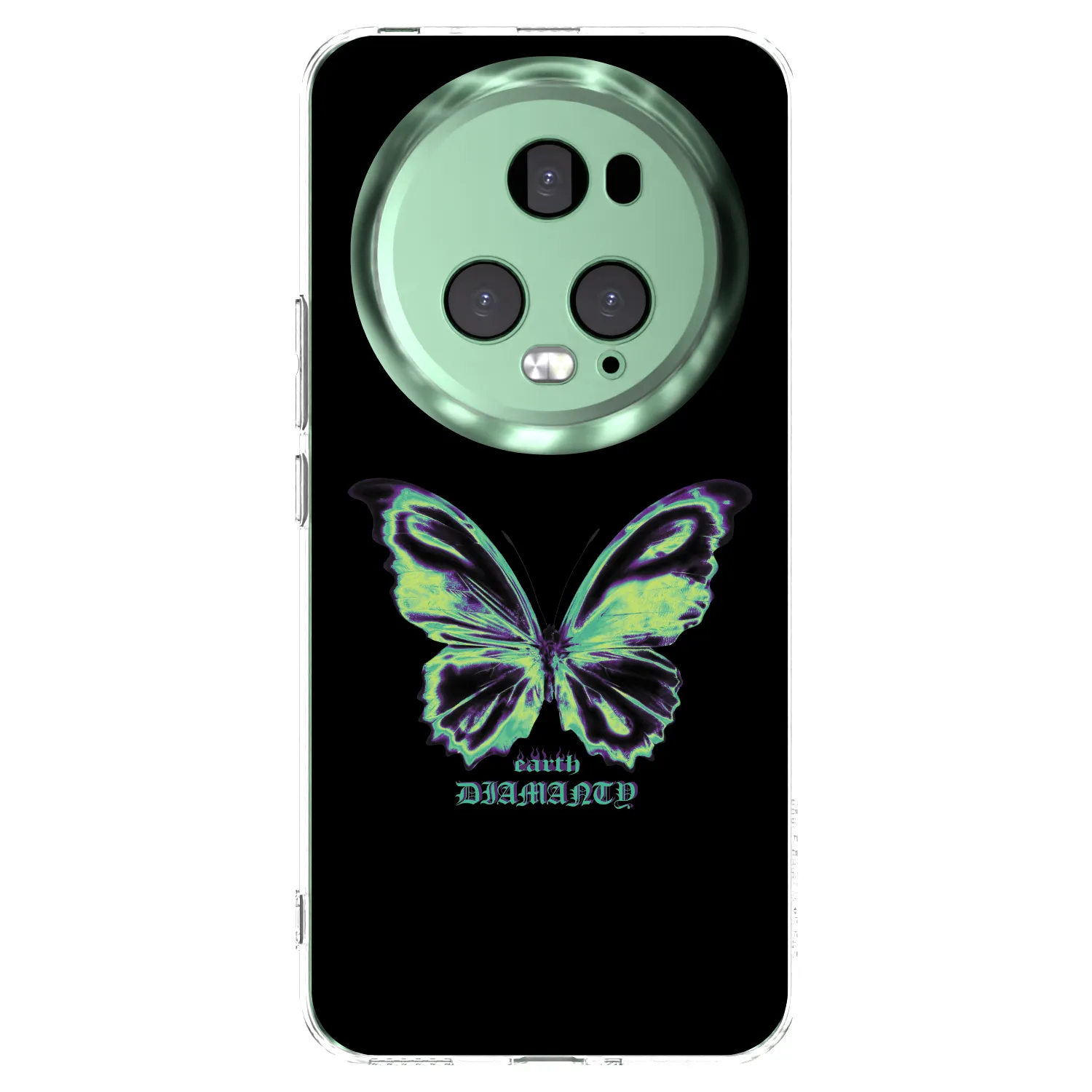 Picasee διαφανής θήκη σιλικόνης Honor Magic5 Pro - Diamanty Blue