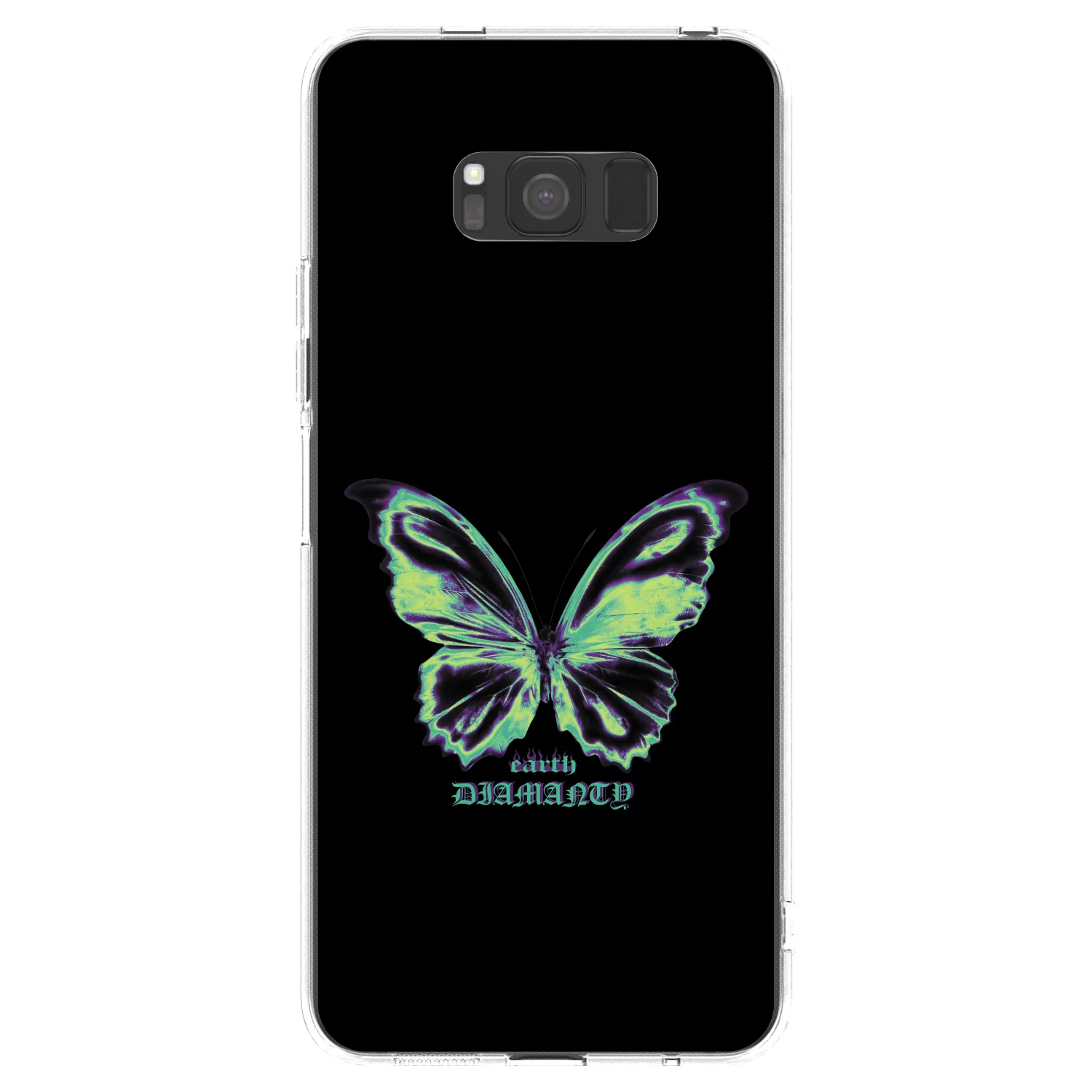 Picasee διαφανής θήκη σιλικόνης Samsung Galaxy S8 G950F - Diamanty Blue