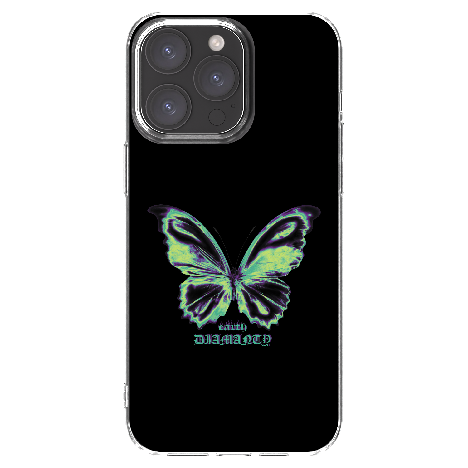 Picasee διαφανής θήκη σιλικόνης Apple iPhone 15 Pro Max - Diamanty Blue