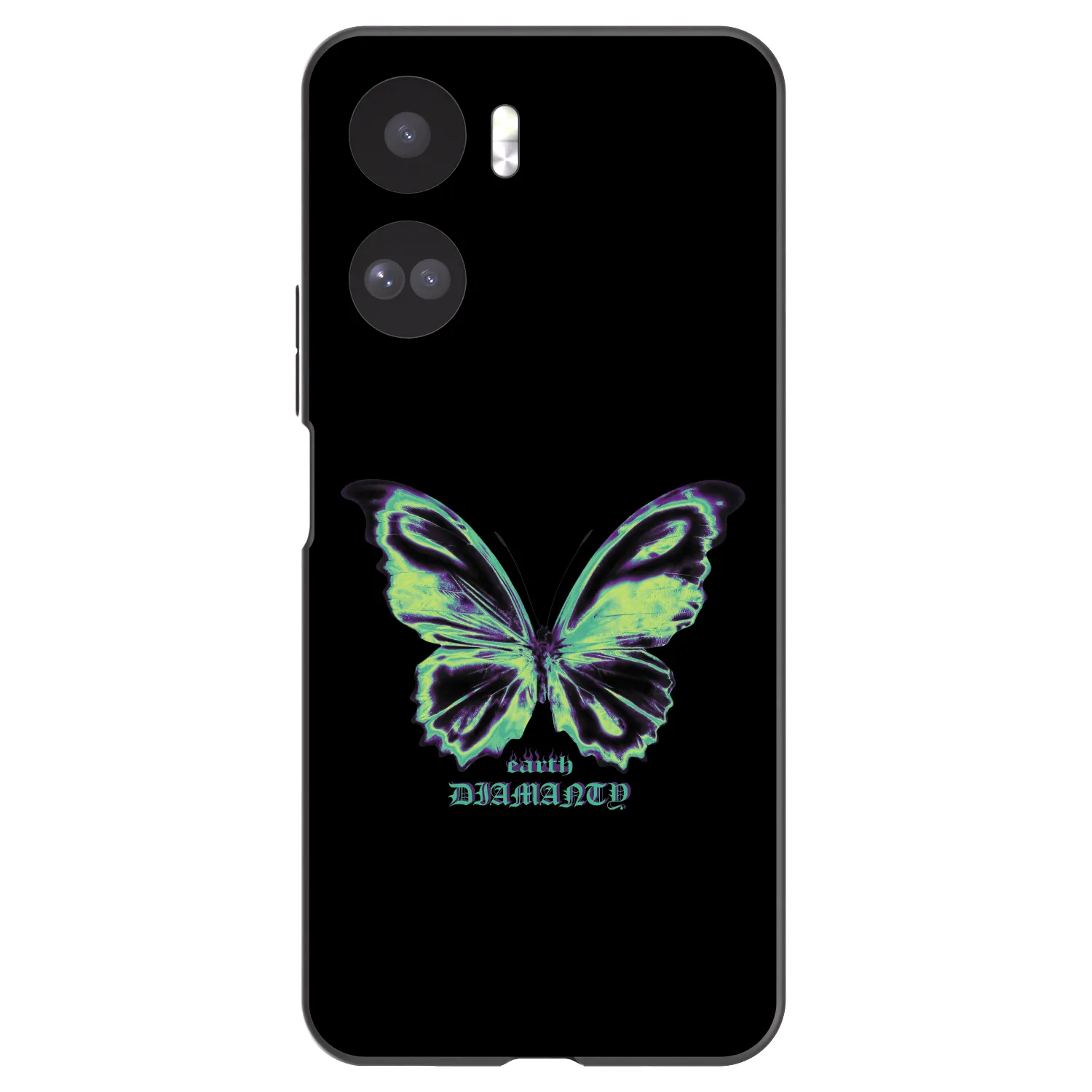 Picasee Μαύρη θήκη σιλικόνης για Honor 90 Lite 5G - Diamanty Blue