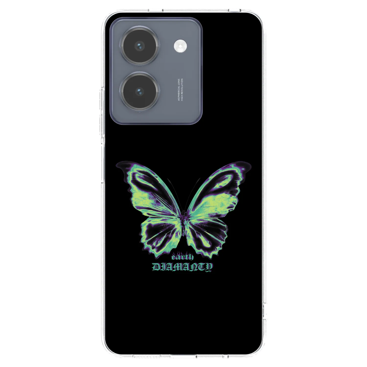 Picasee διαφανής θήκη σιλικόνης Vivo Y36 4G - Diamanty Blue
