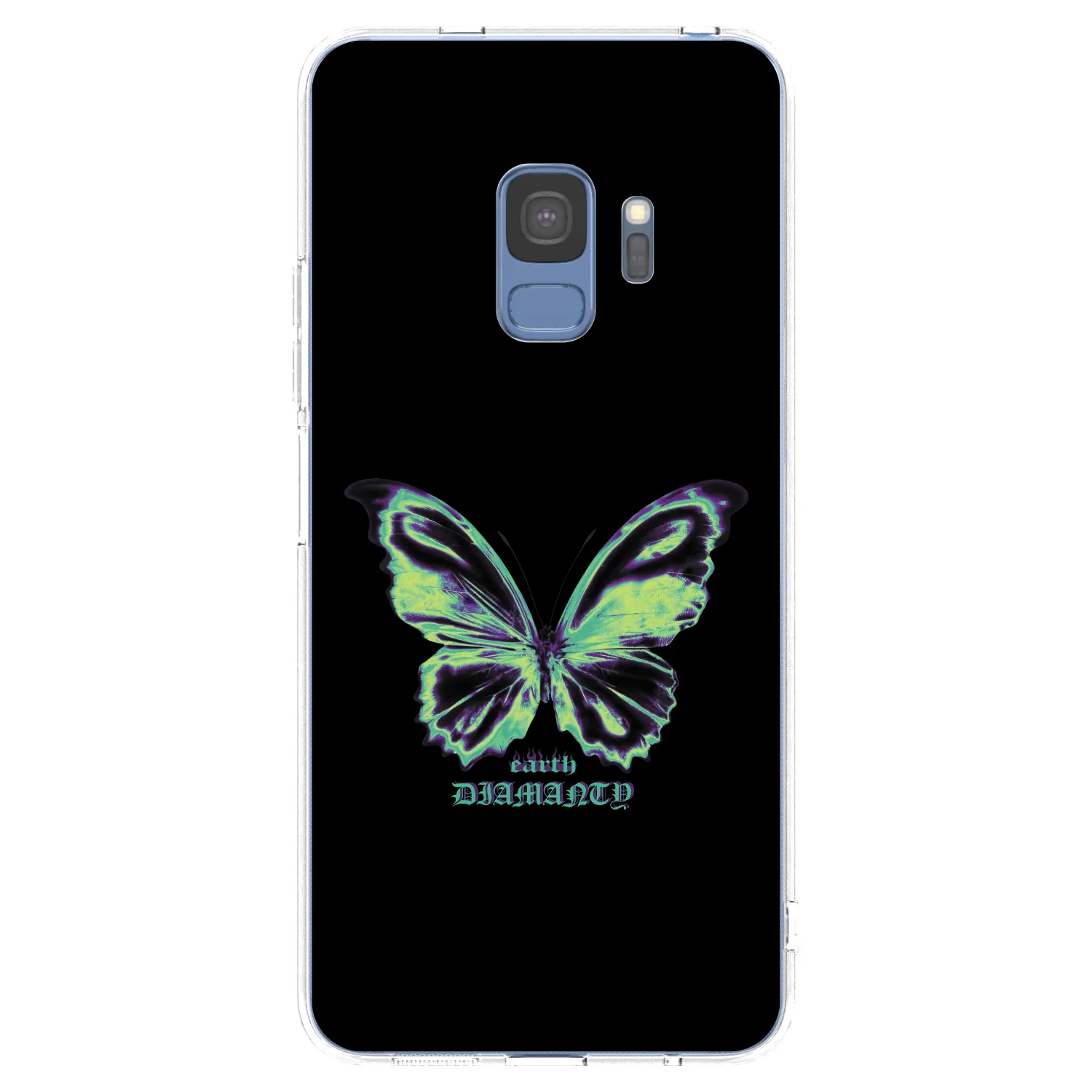 Picasee διαφανής θήκη σιλικόνης Samsung Galaxy S9 G960F - Diamanty Blue