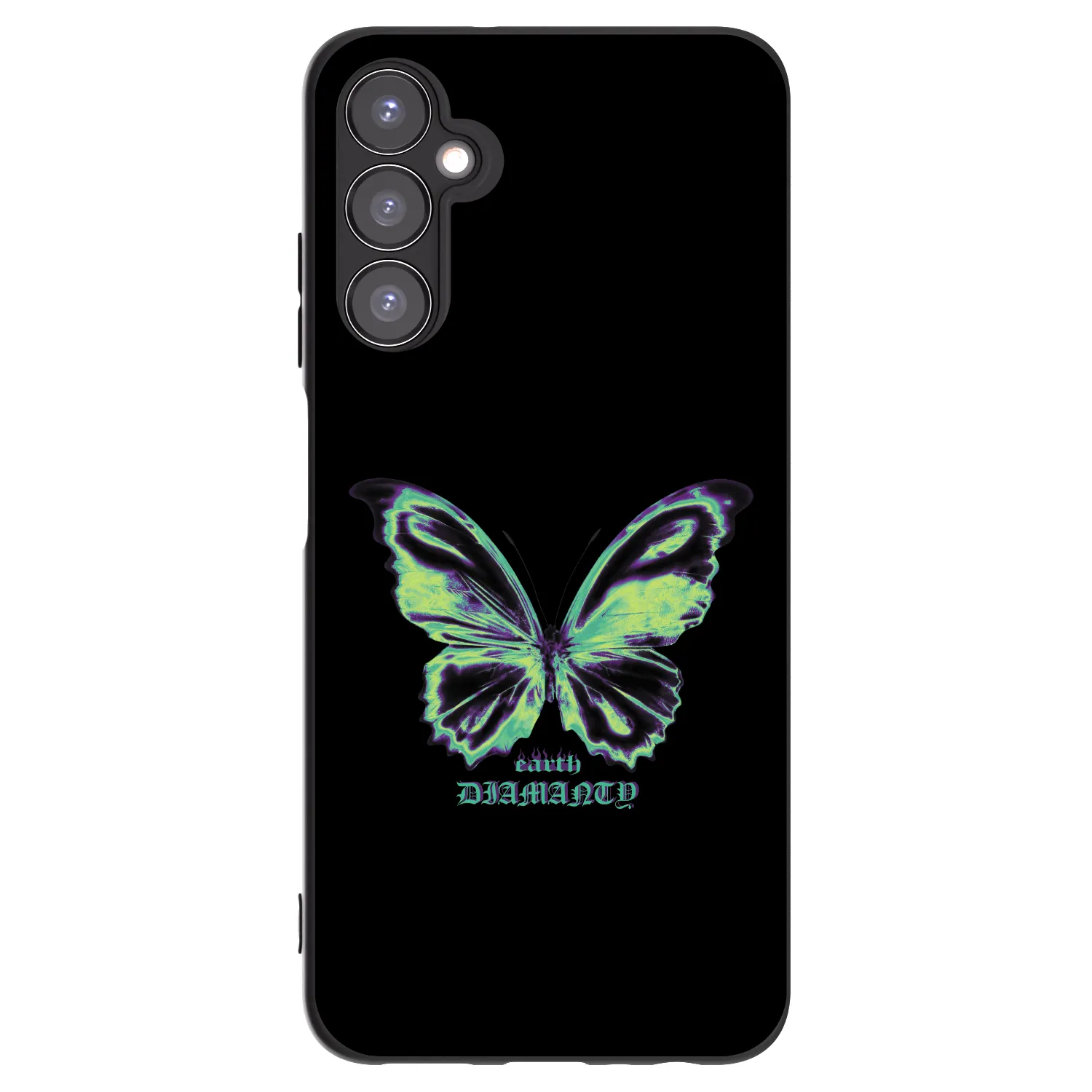Picasee Μαύρη θήκη σιλικόνης για Samsung Galaxy A05s A057G - Diamanty Blue